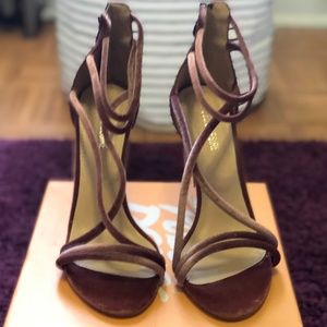 Public Desire Gwyn Pink Heeled Sandals